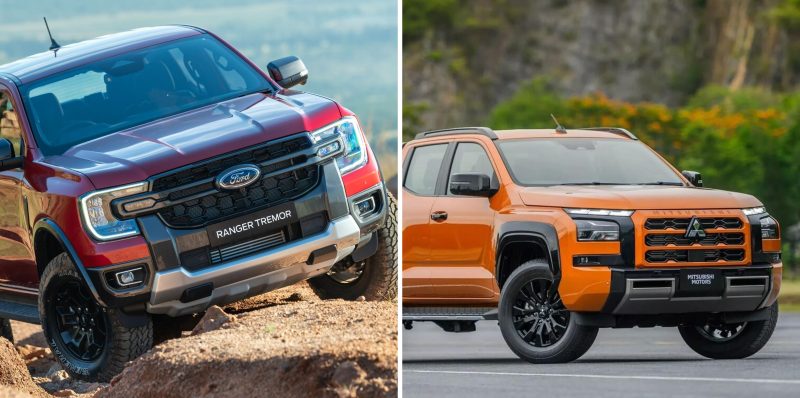 ford ninh bình so sánh ford ranger 2025 và mitsubishi triton 2025