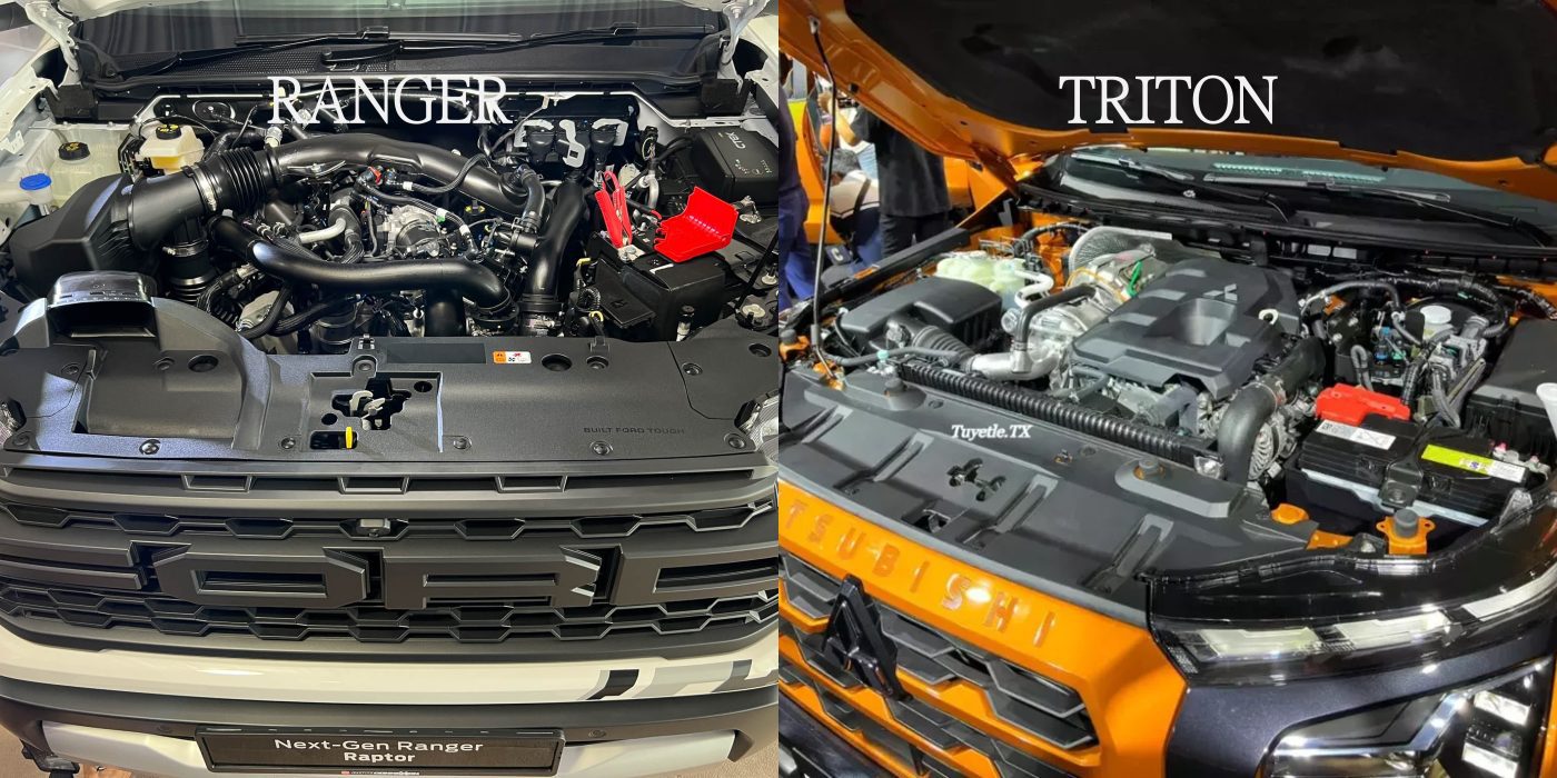 ford ninh bình so sánh ford ranger 2025 và mitsubishi triton 2025